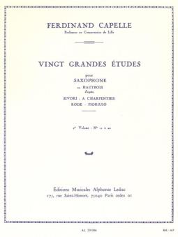 Capelle, Ferdinand: 20 grandes études vol.2 (12-20) pour saxophone ou hautbois 