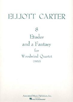 Carter, Elliott: 8 Etudes and a Fantasy for flute, oboe, clarinet and bassoon, parts 