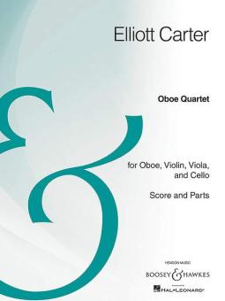 Carter, Elliott: Quartet for oboe, violin, viola and cello, score and parts 