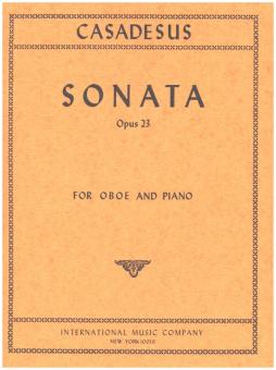 Casadesus, Robert Marcel: Sonata op.3 for oboe and piano 
