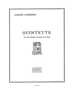 Castérède, Jacques: Quintette pour flûte, hautbois, clarinette, cor et basson, partition et parties 