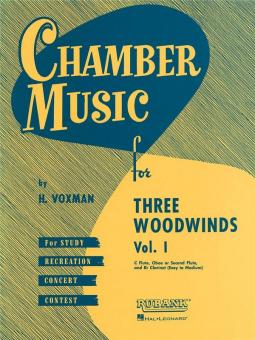 Chamber Music vol.1 for flute, oboe (fl) and clarinet, score 