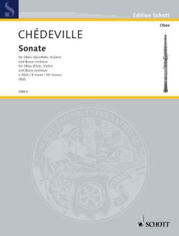 Chedeville, Pierre: Sonate e-Moll für Oboe (Violine, Flöte) und Basso continuo 