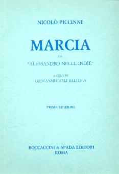 Cimarosa, Domenico: Marcia da Alessandro nelle Indie für 2 Oboen, 2 Klarinetten, 2 Hörner und 2 Fagotte, Partitur 
