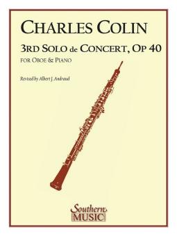 Colin, Charles: Solo de concert no.3 op.40 for oboe and piano 