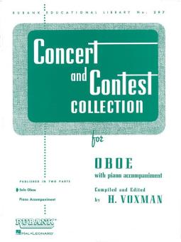 Concert and Contest Collection for oboe and piano, oboe part 