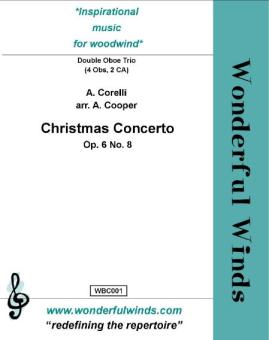 Corelli, Arcangelo: Christmas Concerto op.6 no.8 for 4 oboes and 2 cors anglais, score and parts 