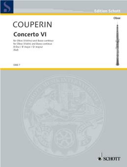 Couperin, Francois (le grand) *1668: Concerto VI B-Dur für Oboe (Violine) und Basso continuo 