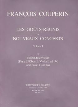 Couperin, Francois: Les gouts-reunis (nouveaux concertos) vol.1 (nos.5-8) for flute, (oboe,vl) and bc, parts 