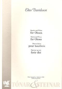 Davidsson, Elias: Duette und Trios  für Oboen  