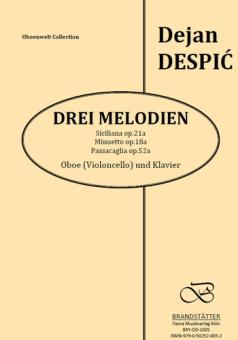 Despic, Dejan: 3 Melodien für Oboe (Violoncello) und Klavier 
