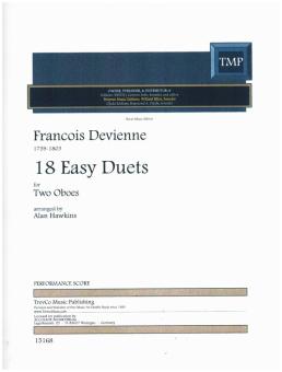 Devienne, Francois: 18 Easy Duets for 2 oboes, performance score 