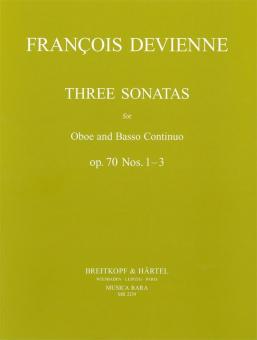 Devienne, Francois: 3 Sonatas nos 1-3 op.70 for oboe and bc 