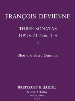 Devienne, Francois: 3 Sonatas op.71,1-3 for oboe and bc 