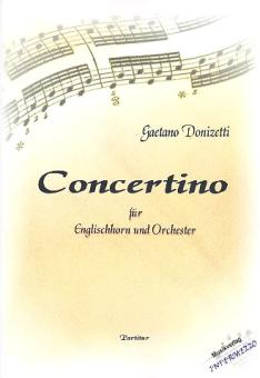 Donizetti, Gaetano: Concertino für Englischhorn und Orchester, Partitur 