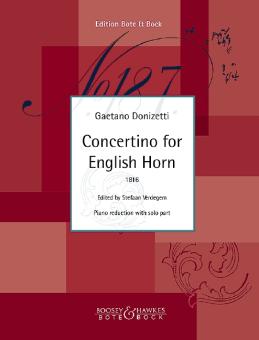 Donizetti, Gaetano: Concertino for English Horn für Englischhorn und Orchester, piano reduction 