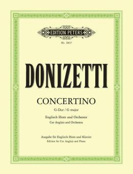 Donizetti, Gaetano: Concertino für Englischhorn und Orchester für Englischhorn und Klavier 