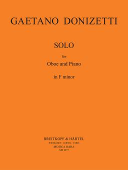 Donizetti, Gaetano: Solo f-Moll für Oboe und Klavier 