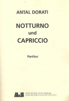 Dorati, Antal: Notturno und Capriccio für Oboe und Streichquartett, Partitur und Stimmen 