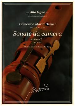 Dreyer, Domenico Maria: 6 Sonaten da camera für Oboe und Bc, Partitur und Stimmen (Bc nicht ausgesetzt) 