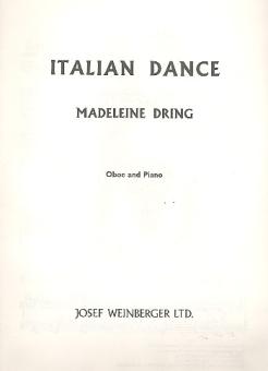 Dring, Madeleine: Italian Dance  für Oboe und Klavier 