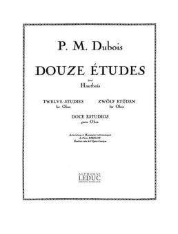 Dubois, Pierre Max: 12 Études pour hautbois  