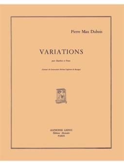 Dubois, Pierre Max: VARIATIONS POUR HAUTBOIS ET PIANO  