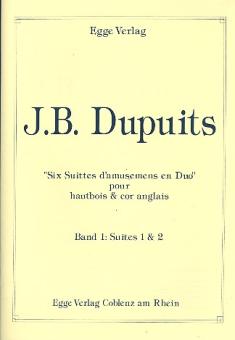 Dupuits, Jean Baptiste: 6 Suittes d'amusemens en duo Band 1 (Nr.1-2) für Oboe und Englischhorn, Spielpartitur 