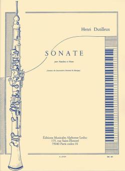 Dutilleux, Henri: Sonate pour hautbois et piano 