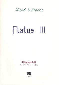 Eespere, René: Flatus Nr.3 für Flöte, Oboe, Klarinette, Horn und Fagott, Partitur und Stimmen 