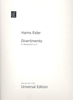 Eisler, Hanns: Divertimento op.4 für Flöte, Oboe, Klarinette in A, Fagott, Horn in F,   Stimmenset 