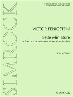 Fenigstein, Victor: 7 Miniaturen für Flöte (Oboe/Klarinette), Violoncello und Klavier, Stimmen 