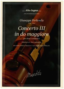 Ferlendis, Giuseppe: Concerto in do maggiore no.3 per oboe e orchestra, riduzione per oboe e pianoforte 