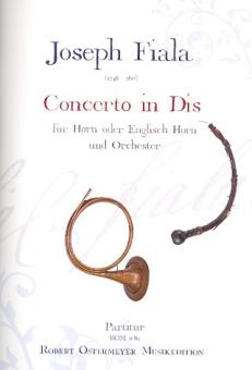 Fiala, Joseph: Konzert Es-Dur für Englischhorn (Horn) und Orchester, Partitur 