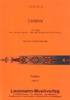 Fischer-Münster, Gerhard: Cantabile für Oboe (Sopransaxophon/Tarogato) und Klavier 
