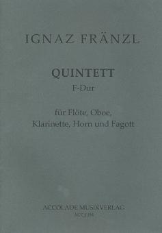 Fränzl, Ignaz: Quintett F-Dur für Flöte, Oboe, Klarinette, Horn und Fagott, Partitur und Stimmen 