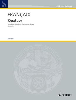 Francaix, Jean: Quartett für Flöte, Oboe, Klarinette und Fagott, Stimmen 