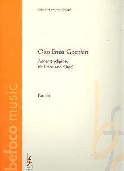 Göpfart, Otto Ernst: Andante eligioso  für Oboe und Orgel (Klavier) 