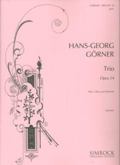 Görner, Hans Georg: Trio op.24 für Flöte, Oboe und Klarinette, Stimmensatz 
