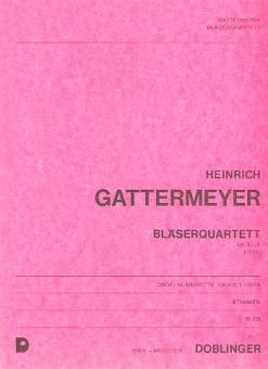 Gattermeyer, Heinrich: QUARTETT NR.2 OP.81 FUER OBOE, KLARINETTE, FAGOTT UND HORN, STIMMEN         (1965) 