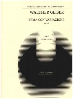 Geiser, Walther: Tema con Variazioni op.42 für Oboe und Klavier 