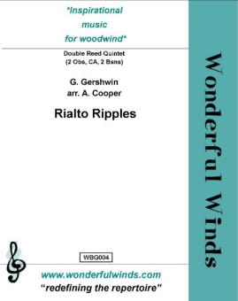 Gershwin, George: Rialto Ripples for 2 oboes, cor anglais and 2 bassoons, score and parts 
