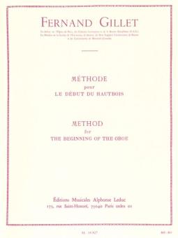 Gillet, Fernand: Méthode pour le debut du hautbois (fr/en) 