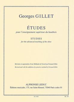 Gillet, Georges: Études pour l'enseignement superieur pour hautbois (fr/en) 
