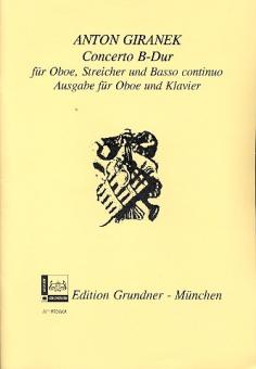 Giranek, Anton: Konzert B-Dur für Oboe, Streicher und Bc für Oboe und Klavier 