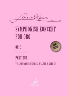 Glass, Louis: Symphonisk Koncert for Obo op.3 für Oboe und Orchester, Partitur, gebunden 