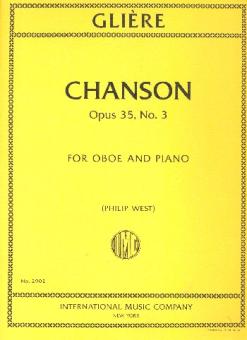 Glière, Reinhold: Chanson op.35,3 for oboe and piano 