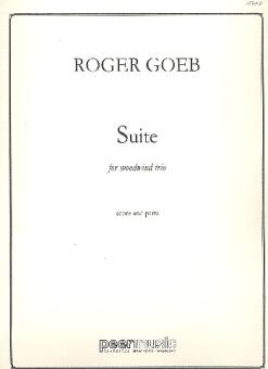 Goeb, Roger: Suite for flute, clarinet and oboe, score and parts 