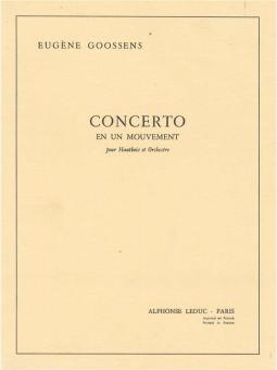 Goossens, Eugène: Concerto en un mouvement pour hautbois et orchestre, partition de poche 