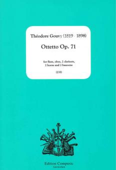 Gouvy, Louis Théodore: Ottetto op.71 for flute, oboe, 2 clarinets, 2 horns and 2 bassoons, score and parts 